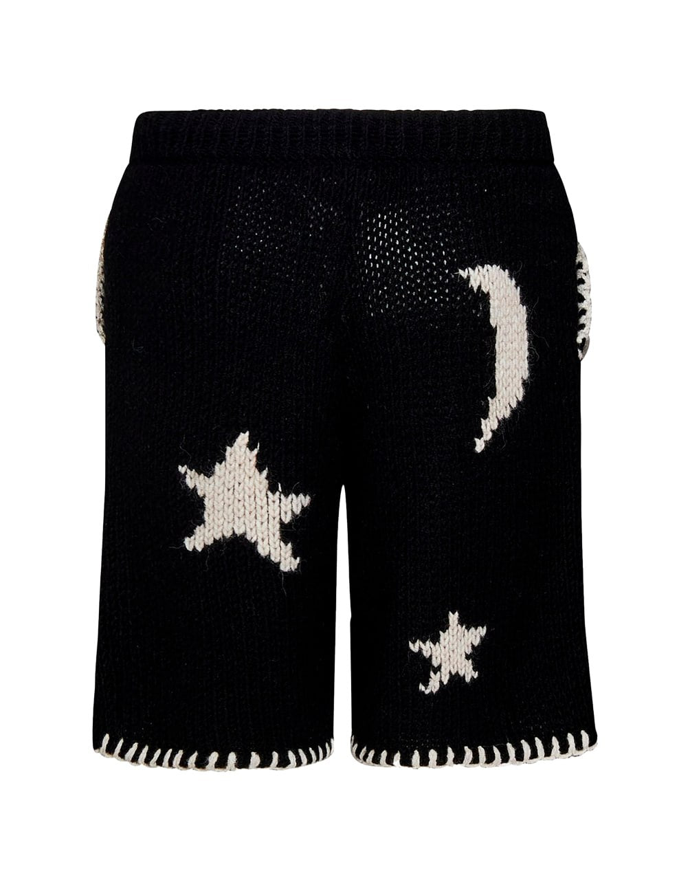 NIGHTSKY SHORTS BLACK OFF WHITE PALM ANGELS
