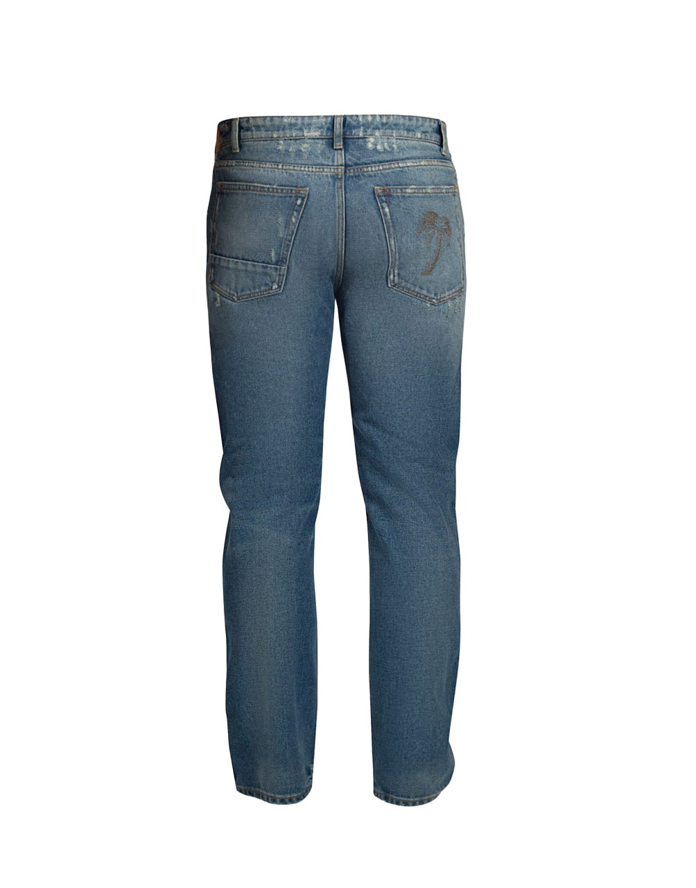 MW REGULAR 5 POCKETS COBALT BLUE OC PALM ANGELS