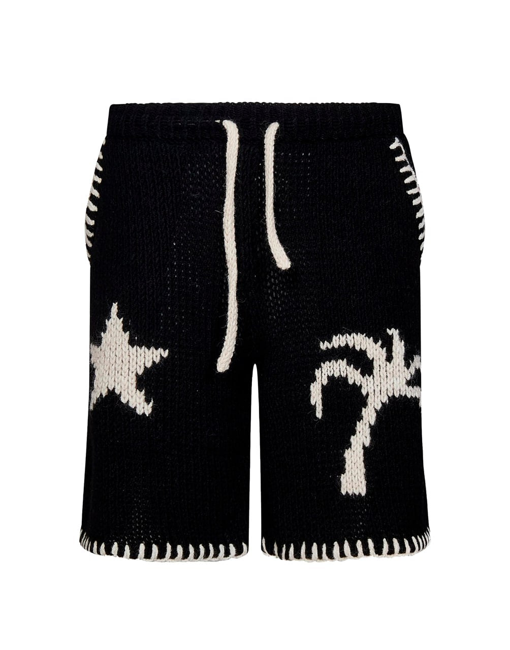 NIGHTSKY SHORTS BLACK OFF WHITE PALM ANGELS