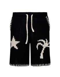 NIGHTSKY SHORTS BLACK OFF WHITE PALM ANGELS
