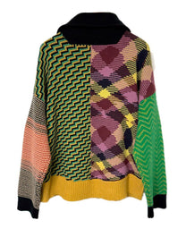 PA MISSONI PATCHWORK CARDIGAN MULTICOLOR BROWN PALM ANGELS