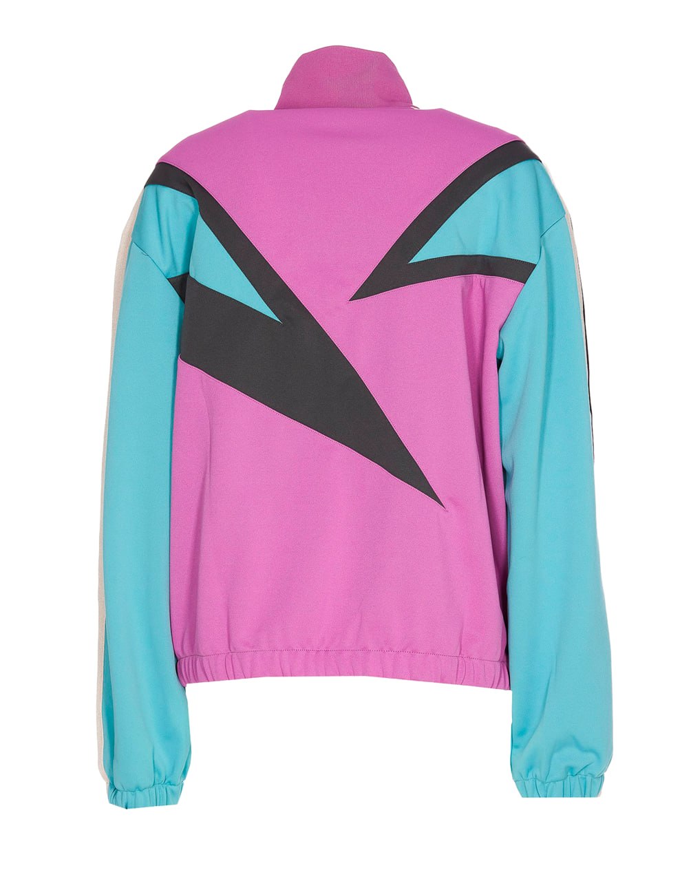 80S COLORBLOCK TRACK JACKET PURPLE MULTICOLOR PALM ANGELS
