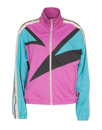 80S COLORBLOCK TRACK JACKET PURPLE MULTICOLOR PALM ANGELS