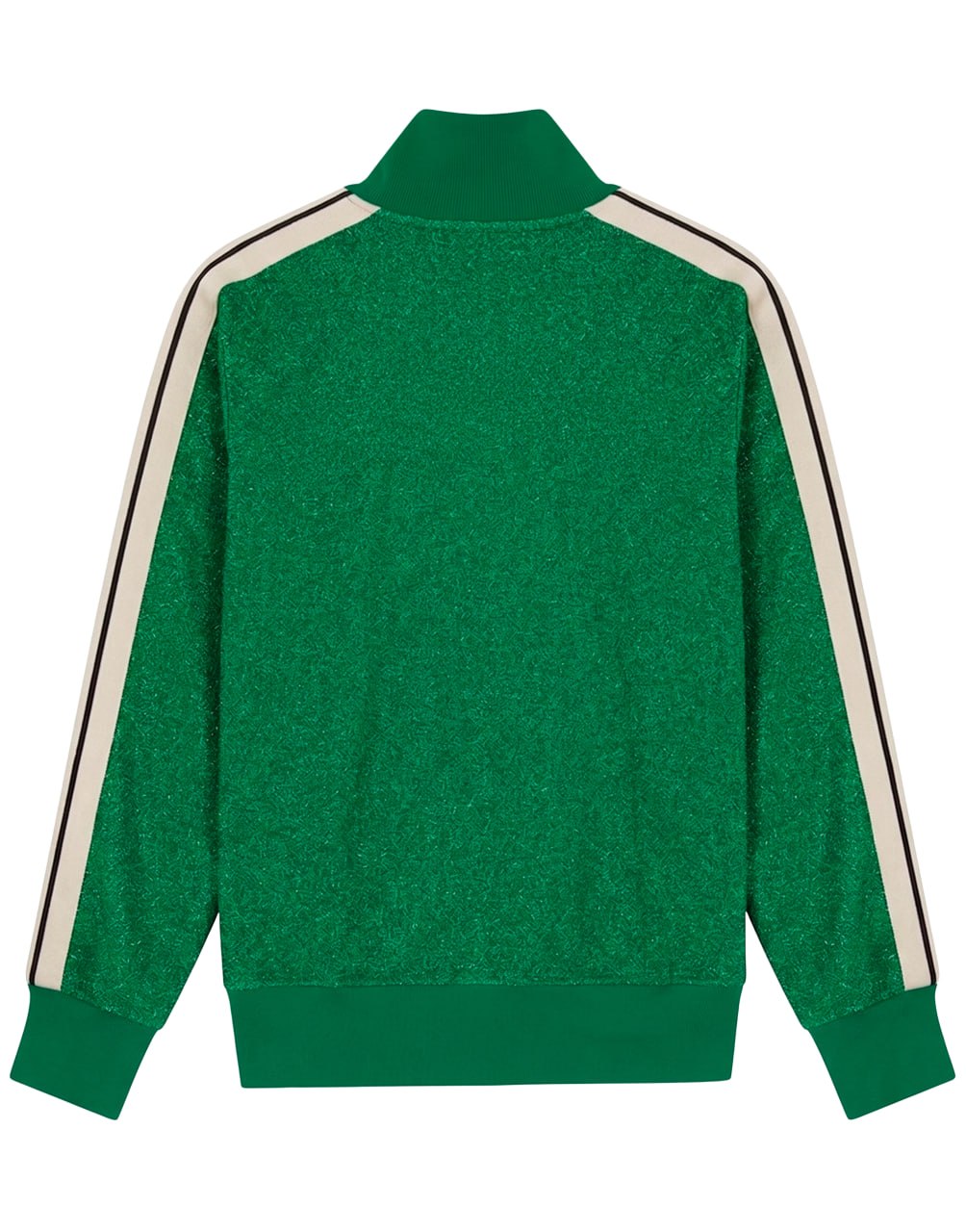 LUREX TRACK JACKET GREEN WHITE PALM ANGELS