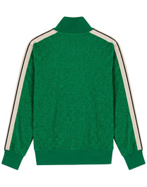 LUREX TRACK JACKET GREEN WHITE PALM ANGELS