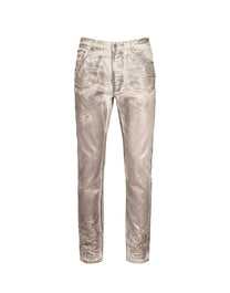 METALLIC WHITE WASH REG 5 OFF WHITE SILVER PALM ANGELS