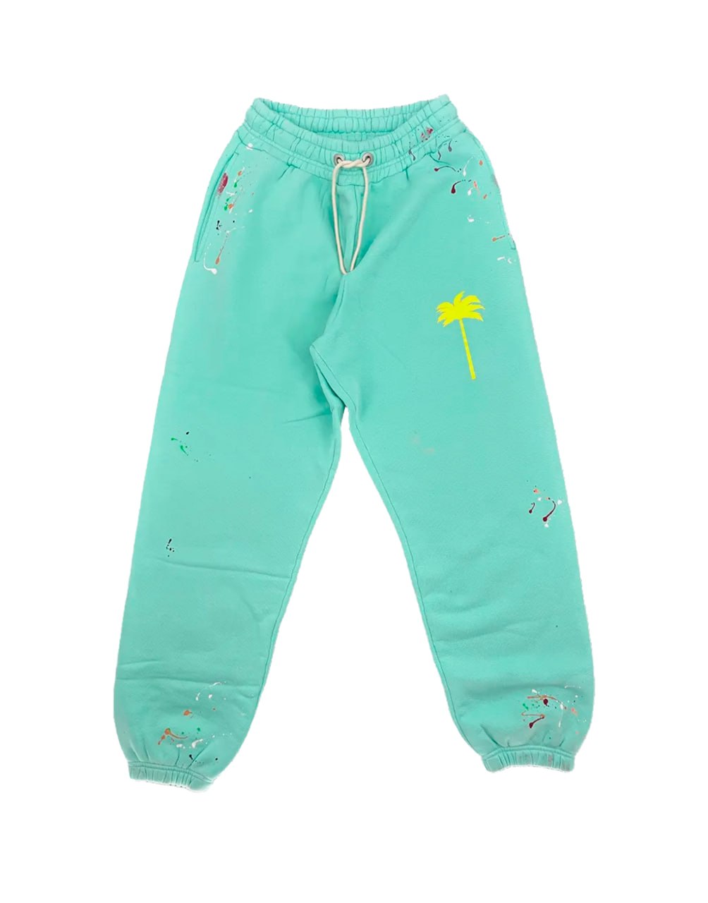 PXP PAINTED SWEATPANTS SEAFOAM YELLOW PALM ANGELS