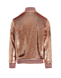 SEQUINS TRACK TOP GLITTERED OFF PALM ANGELS