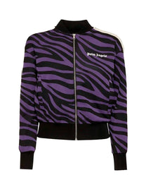 JQRD ZEBRA BOMBER TRACKJACKET PURPLE BLACK PALM ANGELS