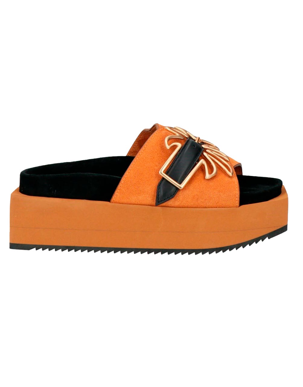 PALM BUCKLE PLATFORM SAND BLACK PALM ANGELS