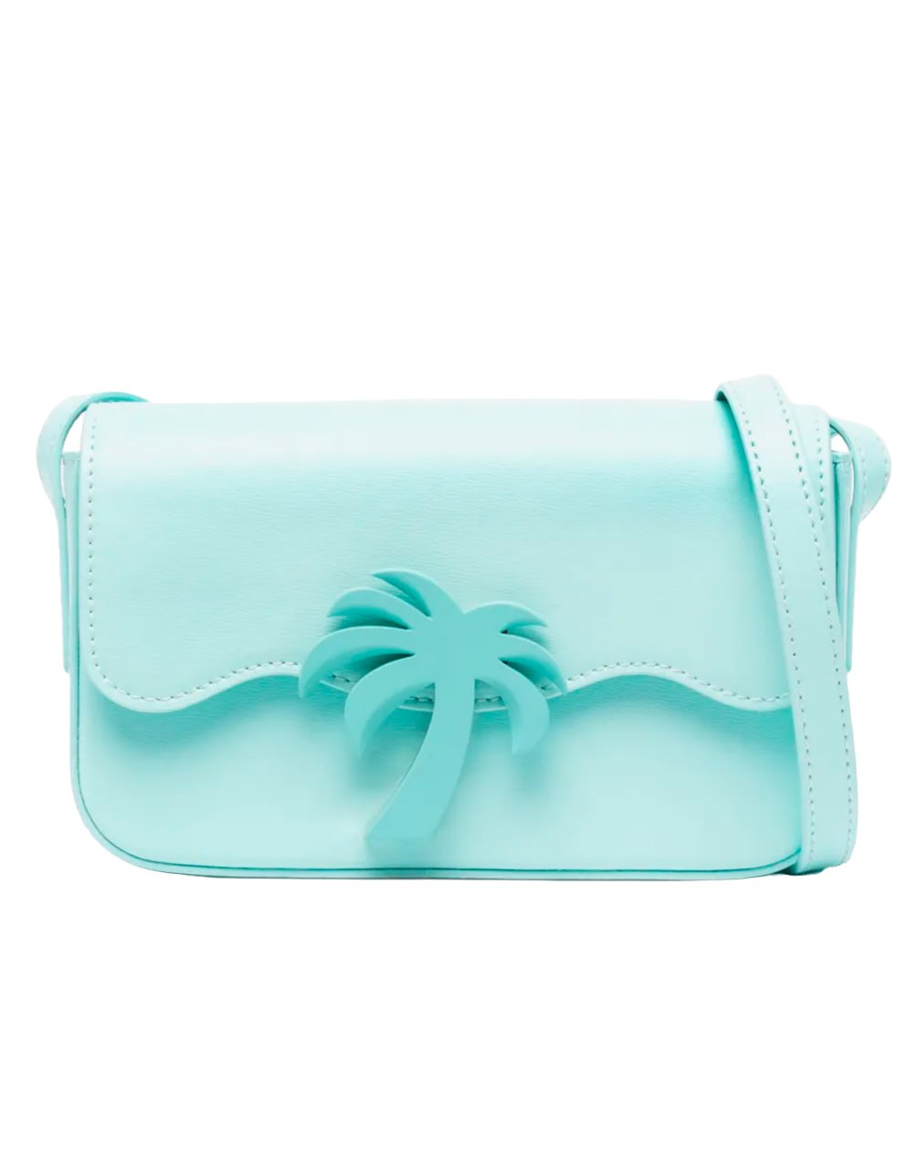 EMBOSSED PALM BEACH BELT B LIGHT BLUE LIG PALM ANGELS