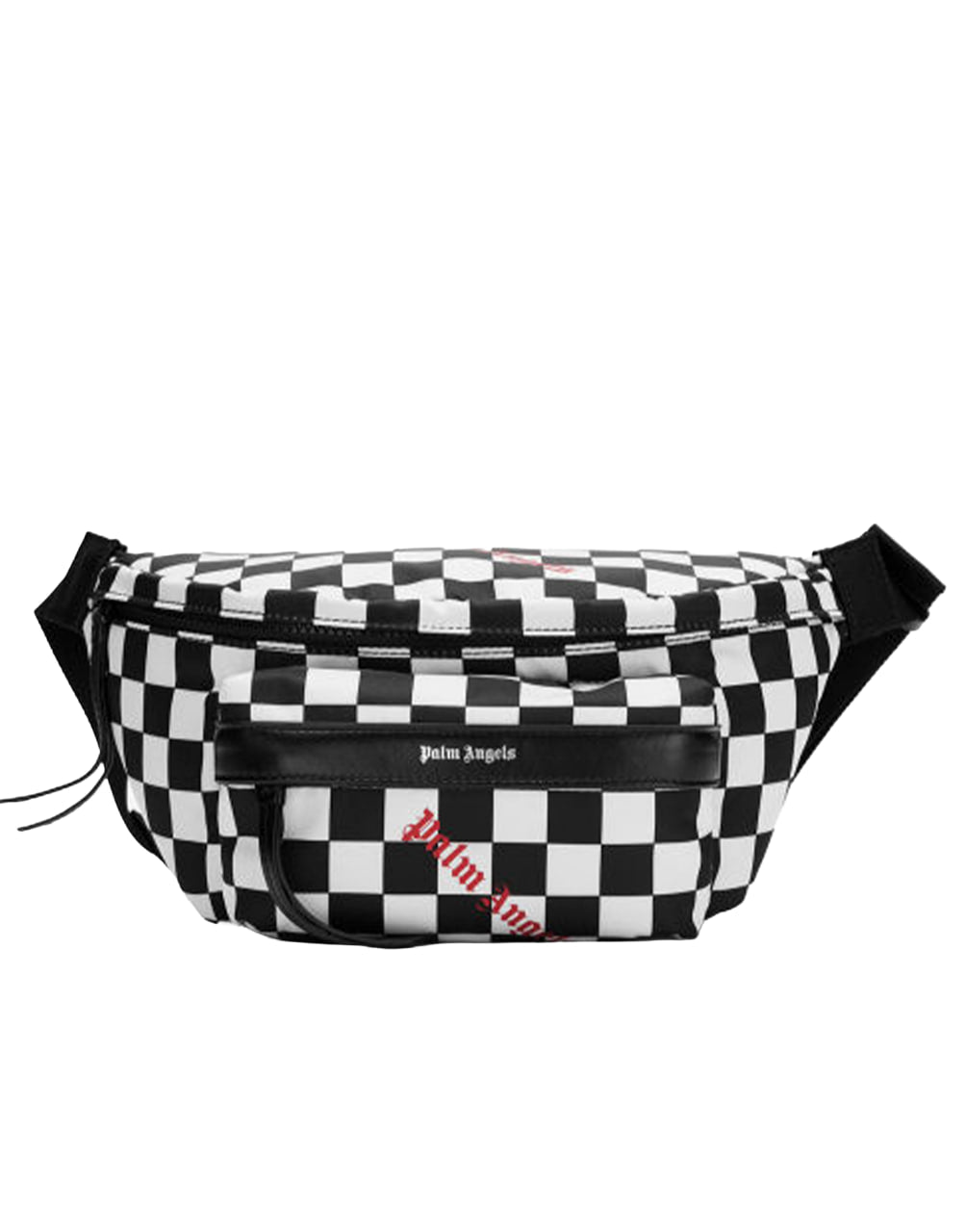 FANNY PACK PRINTED DAMIER BLACK WHITE PALM ANGELS
