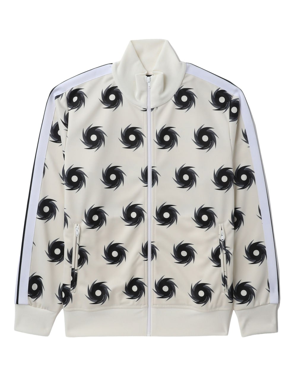 SURF CLUB BOMBER TRACK JKT OFF WHITE BLACK PALM ANGELS