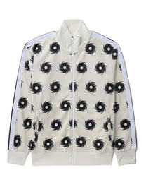 SURF CLUB BOMBER TRACK JKT OFF WHITE BLACK PALM ANGELS