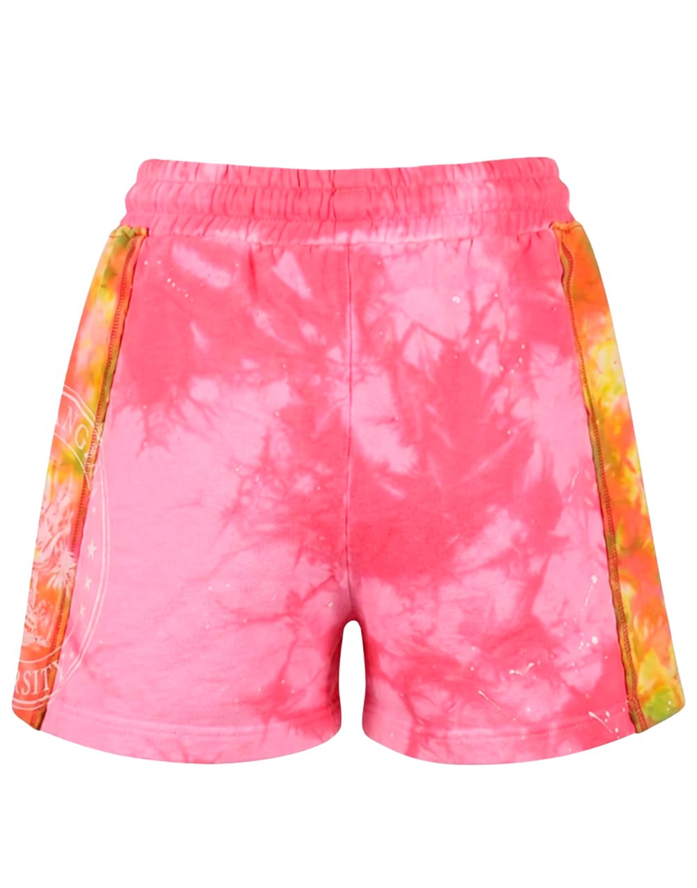 MIX TIEDYE COLLEGE SWEATSH FUCHSIA WHITE PALM ANGELS
