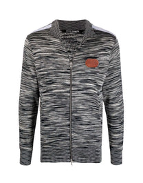 PA MISSONI KNITTED TRACK J MELANGE GREY BR PALM ANGELS