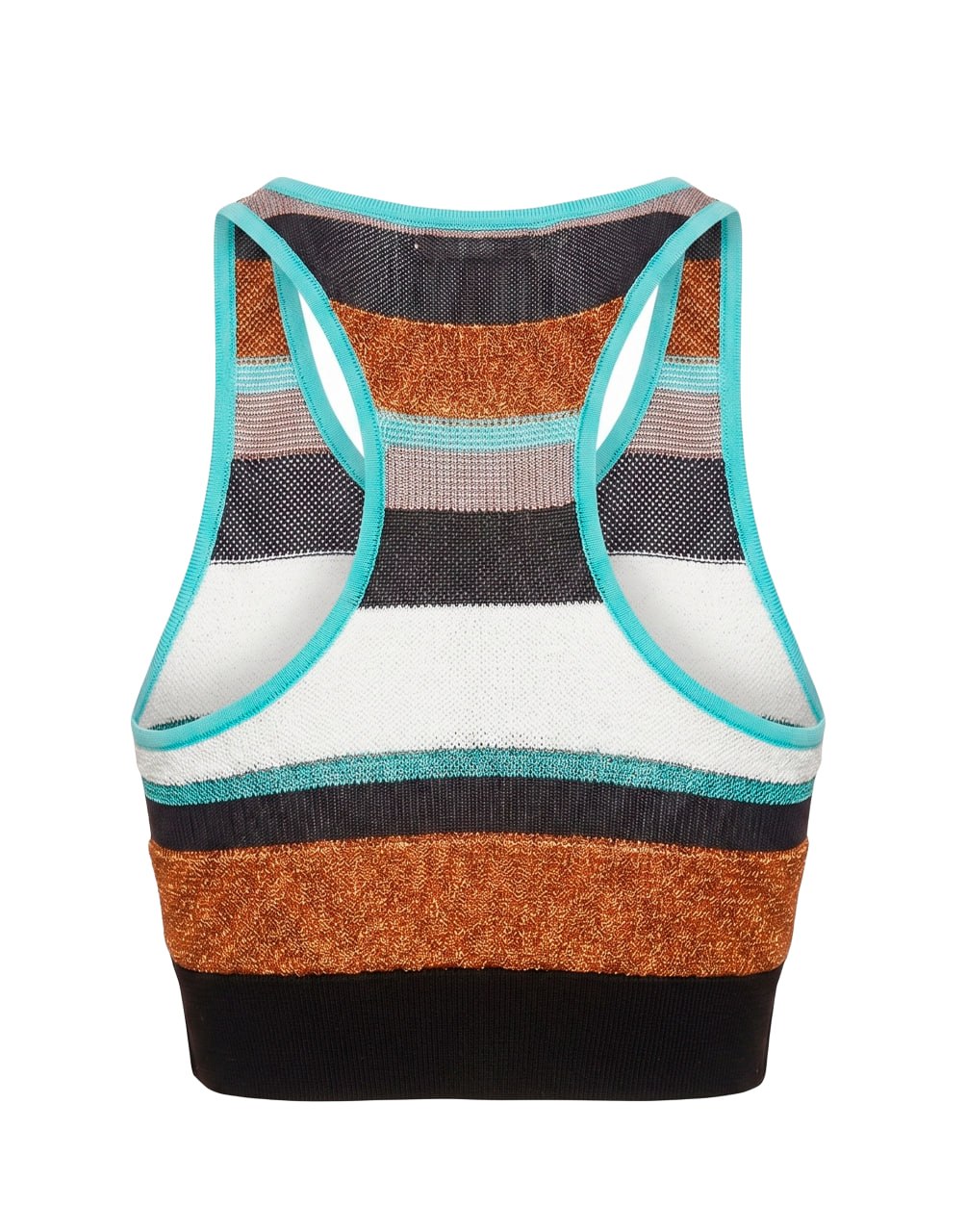 LUREX STRIPES KNIT LOGO TOP MULTICOLOR BLACK PALM ANGELS