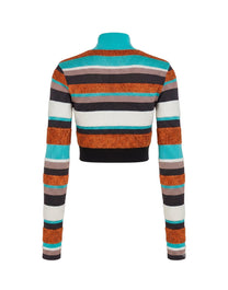 LUREX STRIPES KNIT LG TOP MULTICOLOR BLACK PALM ANGELS
