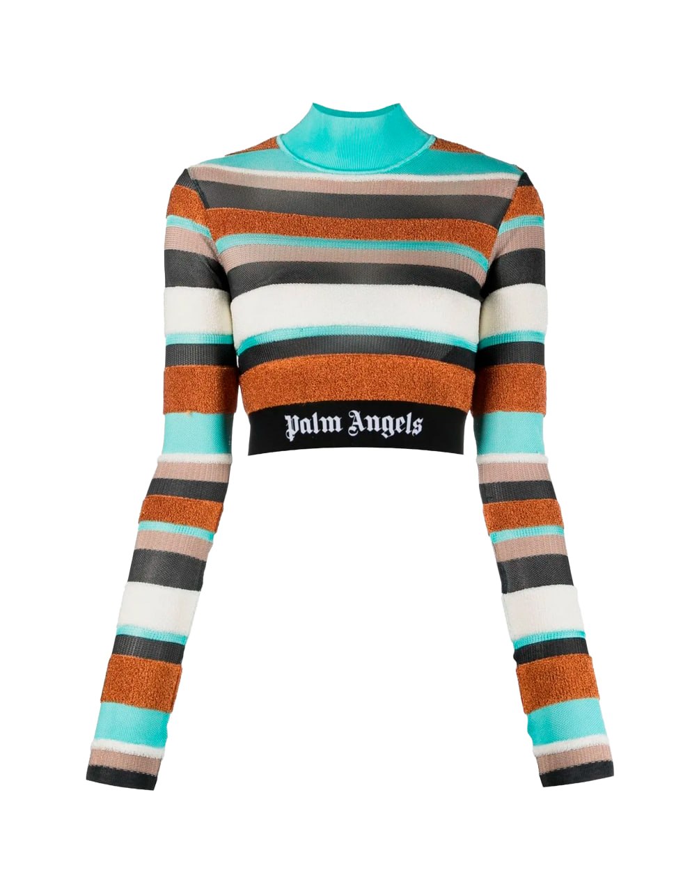 LUREX STRIPES KNIT LG TOP MULTICOLOR BLACK PALM ANGELS