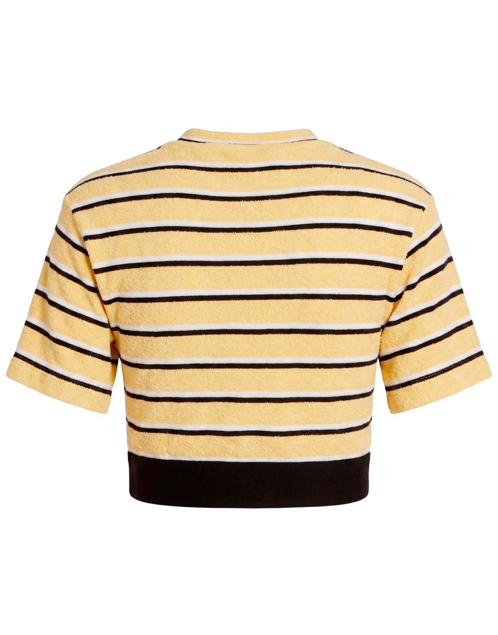 STRIPES KNIT LOGO TEE SS YELLOW BLACK PALM ANGELS