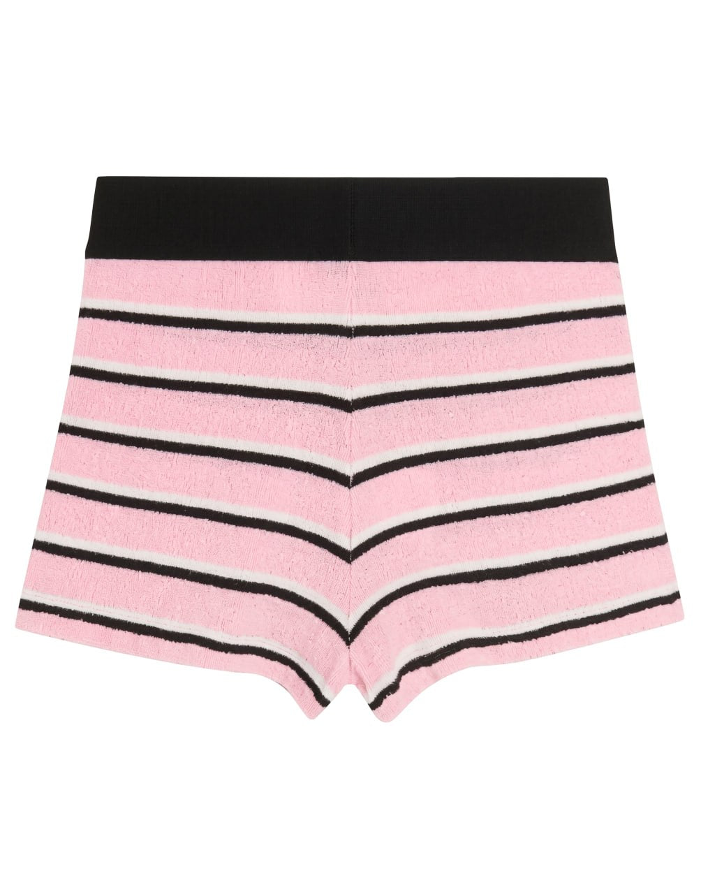 STRIPES KNIT LOGO SHORTS PINK BLACK PALM ANGELS
