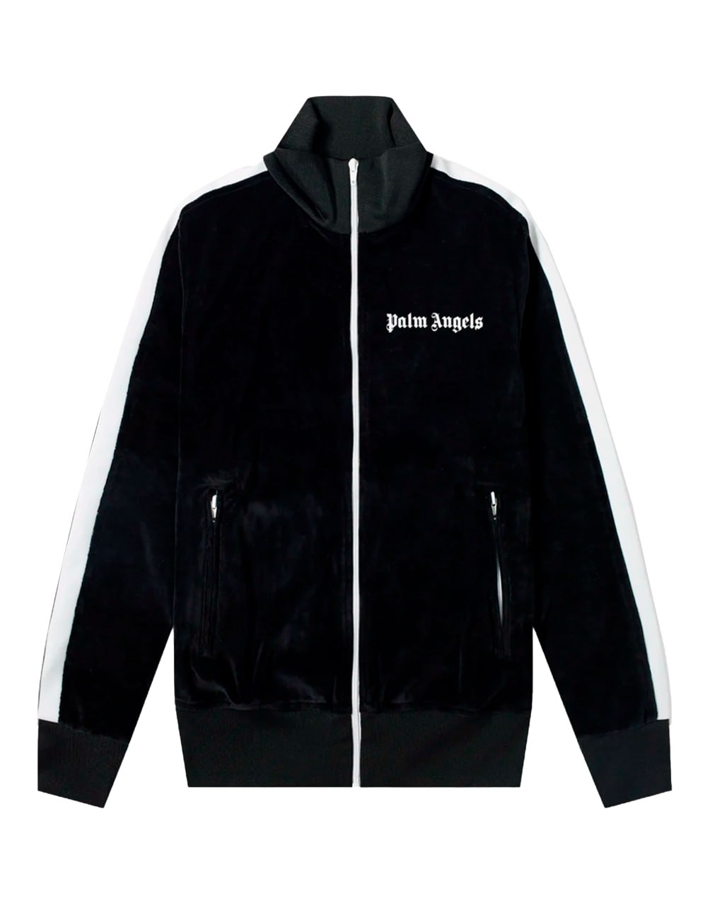 LUREX TRACK JACKET BLACK WHITE PALM ANGELS