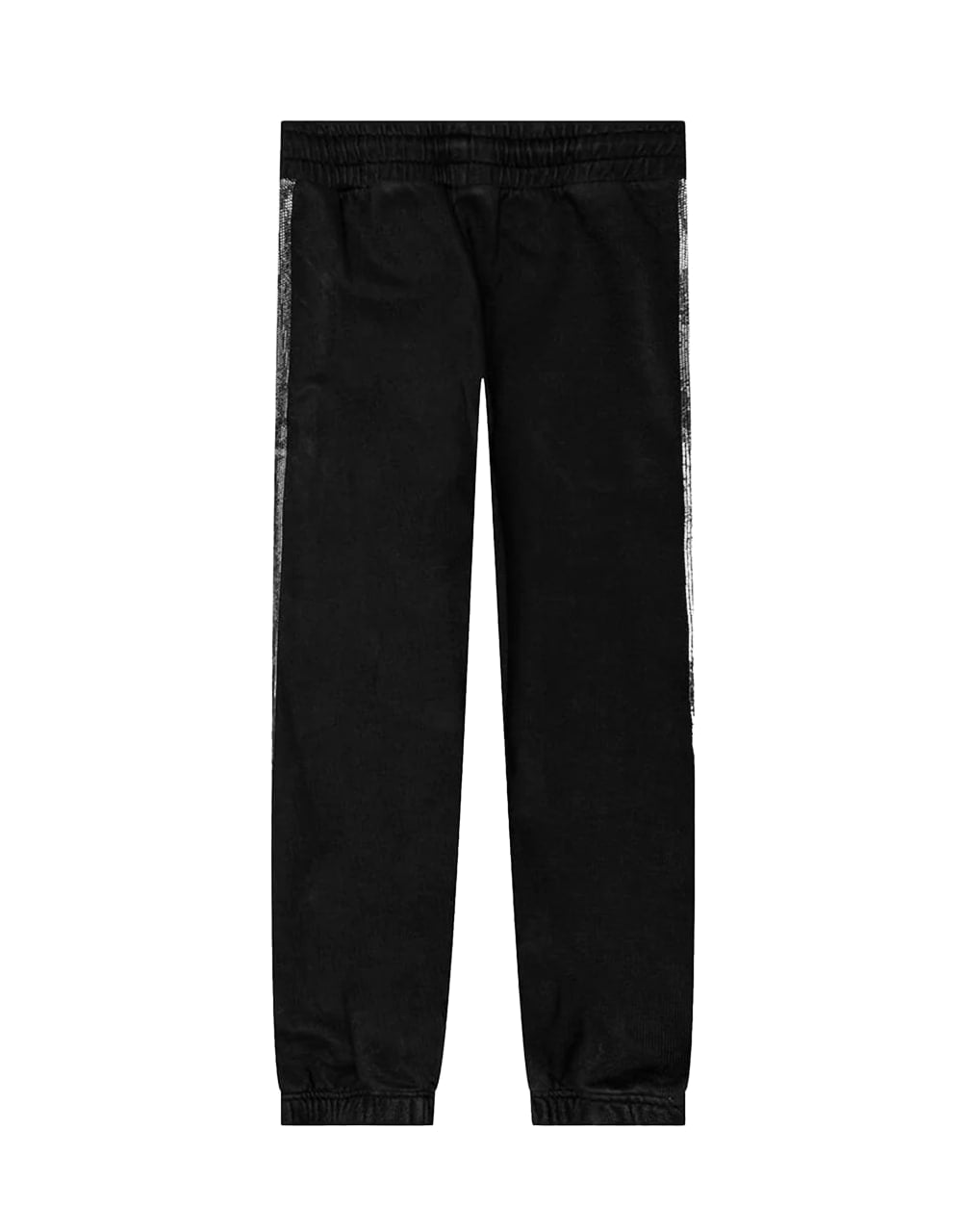 PXP SHINY SWEATPANTS BLACK SILVER PALM ANGELS