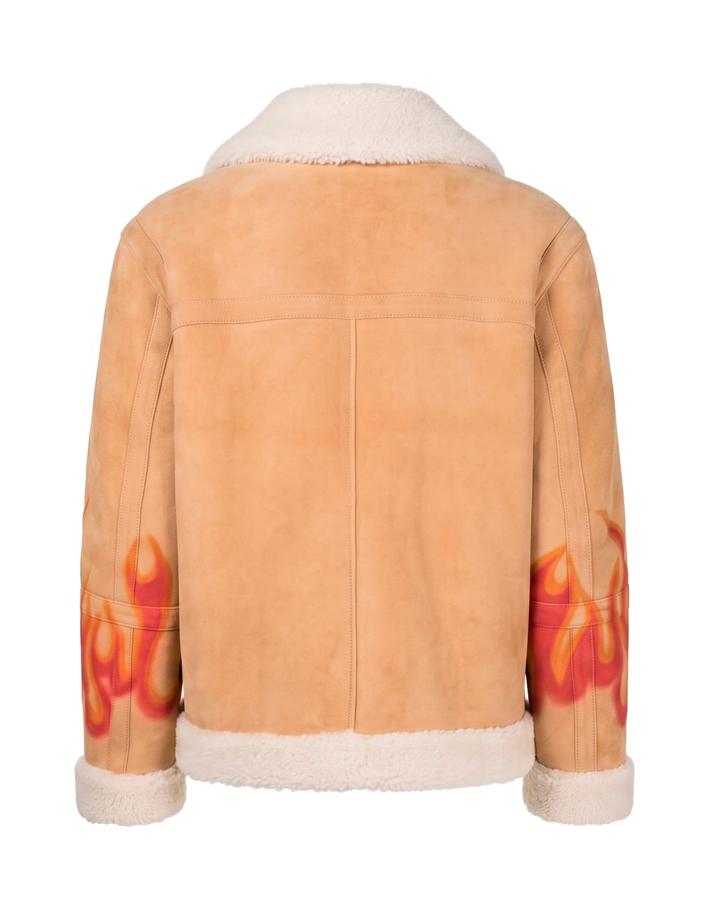 BURNING SHERLING JACKET SAND RED PALM ANGELS