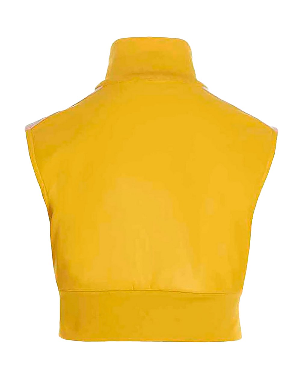 LEATHER EFFECT CROP TRACK VIBRANT YELLOW PALM ANGELS