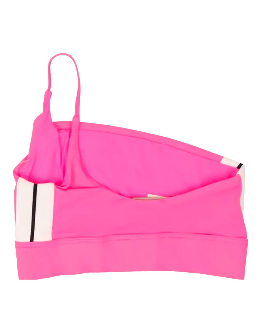 TRACK ONE SHOULDER TOP FUCHSIA WHITE PALM ANGELS