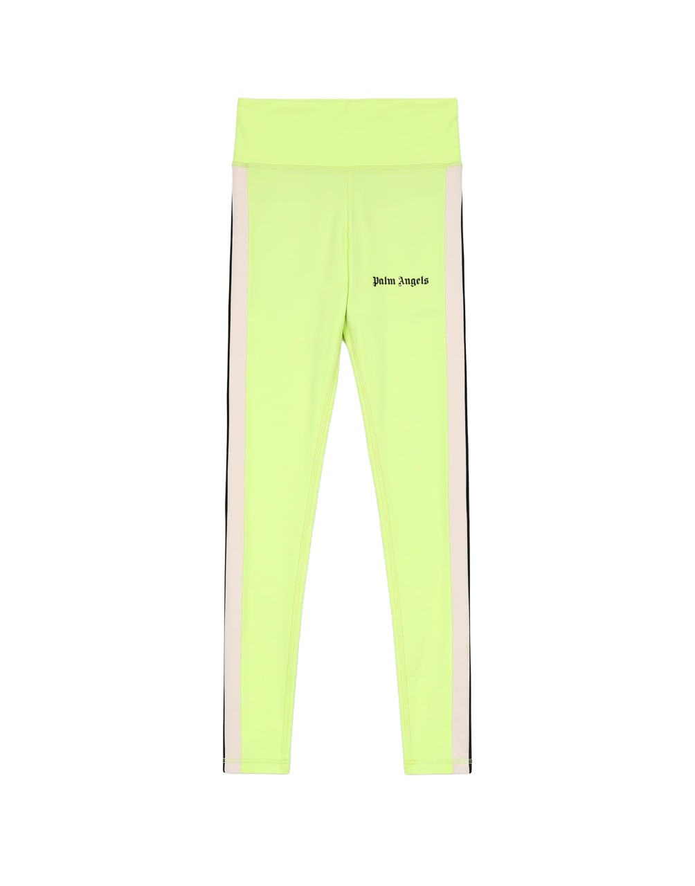 TRACK LEGGINGS YELLOW FLUO BL PALM ANGELS