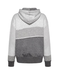 JQRD SKATER HOODIE SWEATER MELANGE GREY BL PALM ANGELS