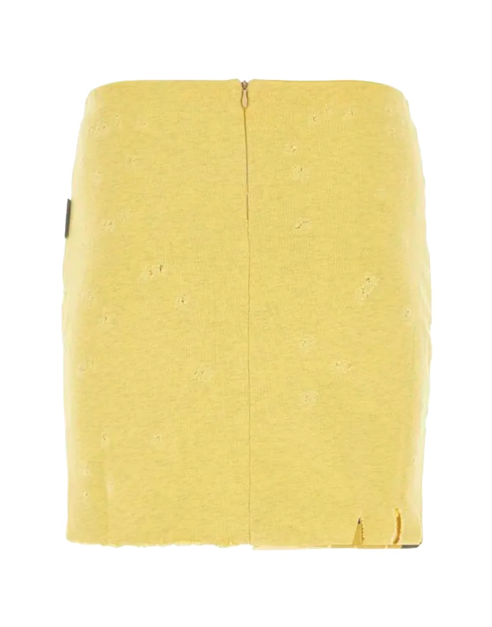 GD DESTROYED WIDI SKIRT YELLOW BLACK PALM ANGELS
