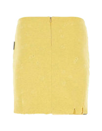 GD DESTROYED WIDI SKIRT YELLOW BLACK PALM ANGELS