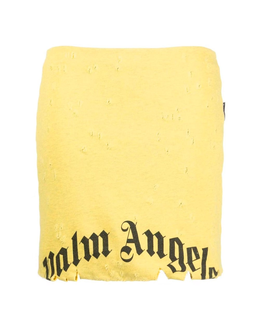 GD DESTROYED WIDI SKIRT YELLOW BLACK PALM ANGELS