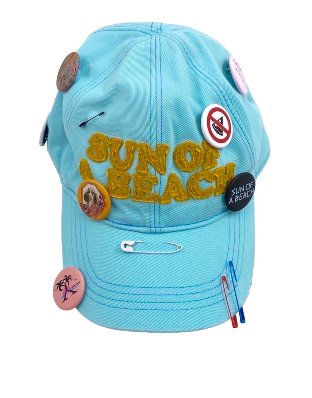 GD SOABCAP FLUO GREEN ORAN PALM ANGELS