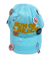 GD SOABCAP FLUO GREEN ORAN PALM ANGELS