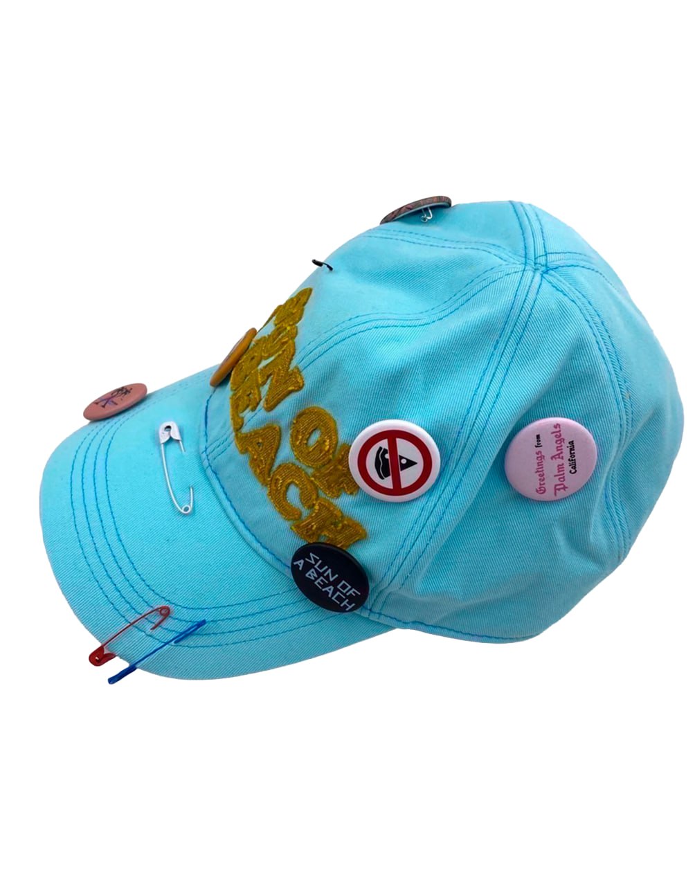 GD SOABCAP FLUO GREEN ORAN PALM ANGELS