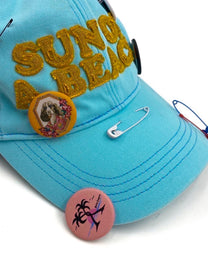 GD SOABCAP FLUO GREEN ORAN PALM ANGELS