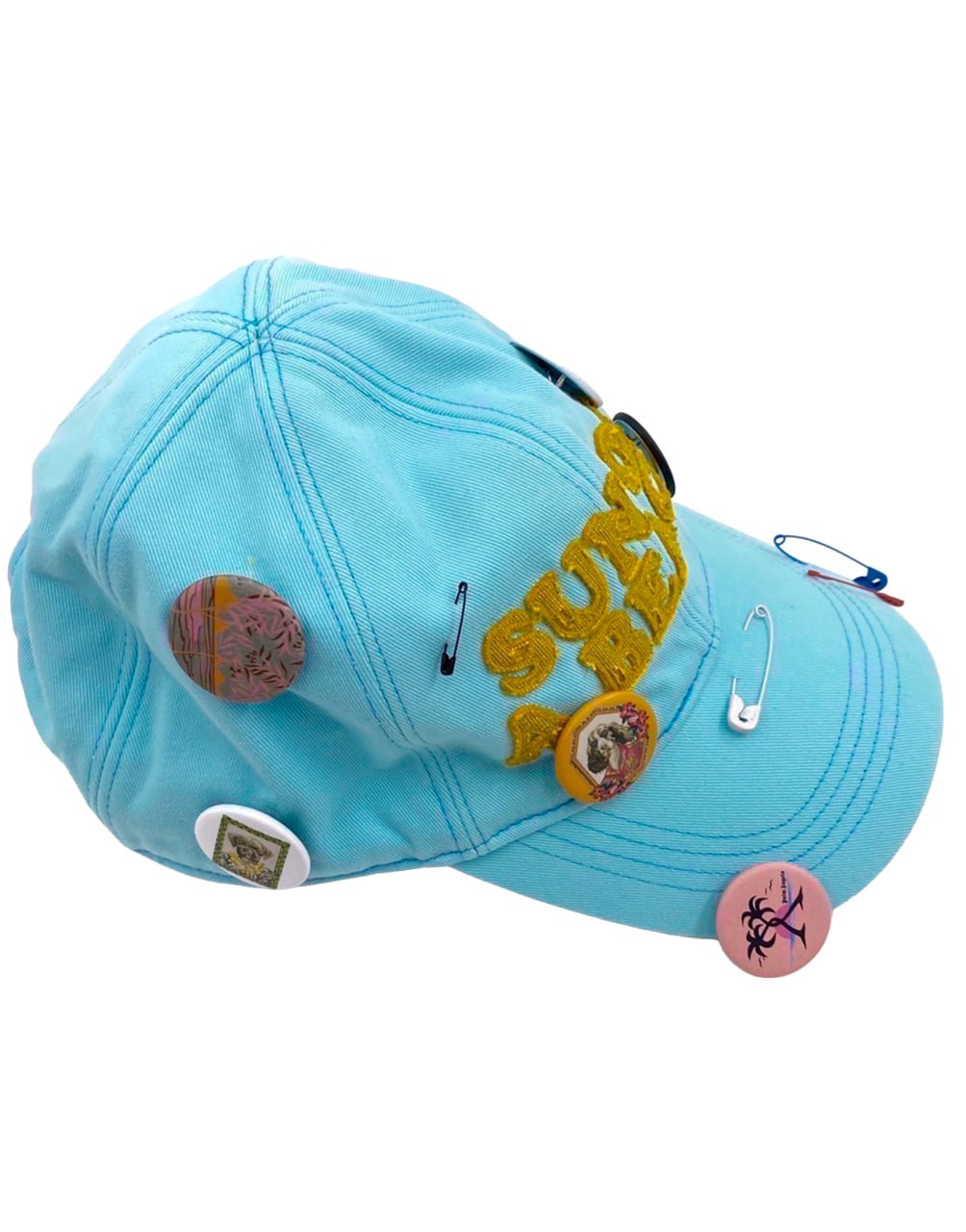 GD SOABCAP FLUO GREEN ORAN PALM ANGELS