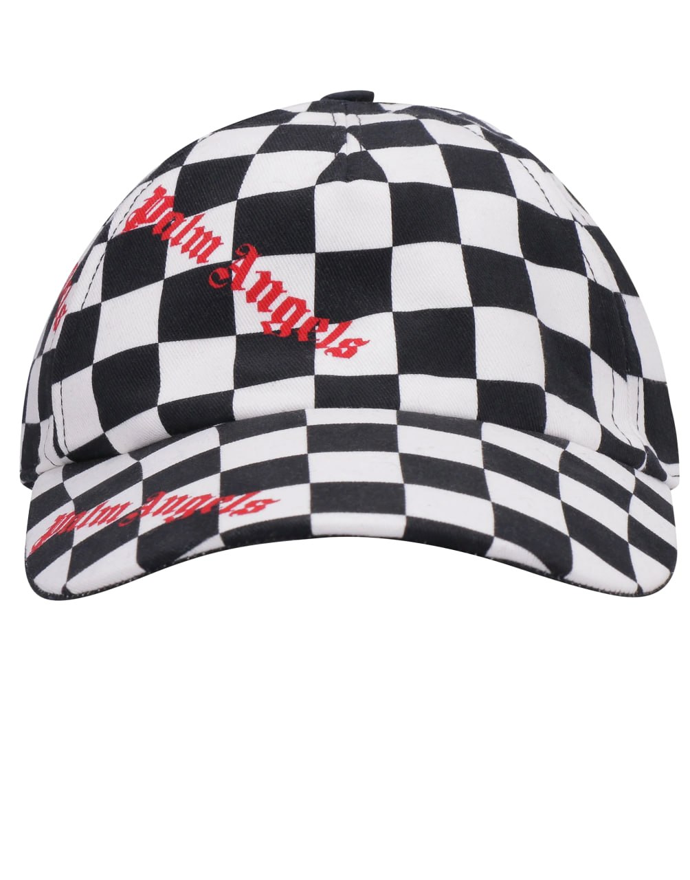 DAMIER BASEBAKK CAP BLACK RED PALM ANGELS