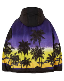 PALM ANGELS SUNSET TRACK SKI JKT PURPLE BLACK PALM ANGELS
