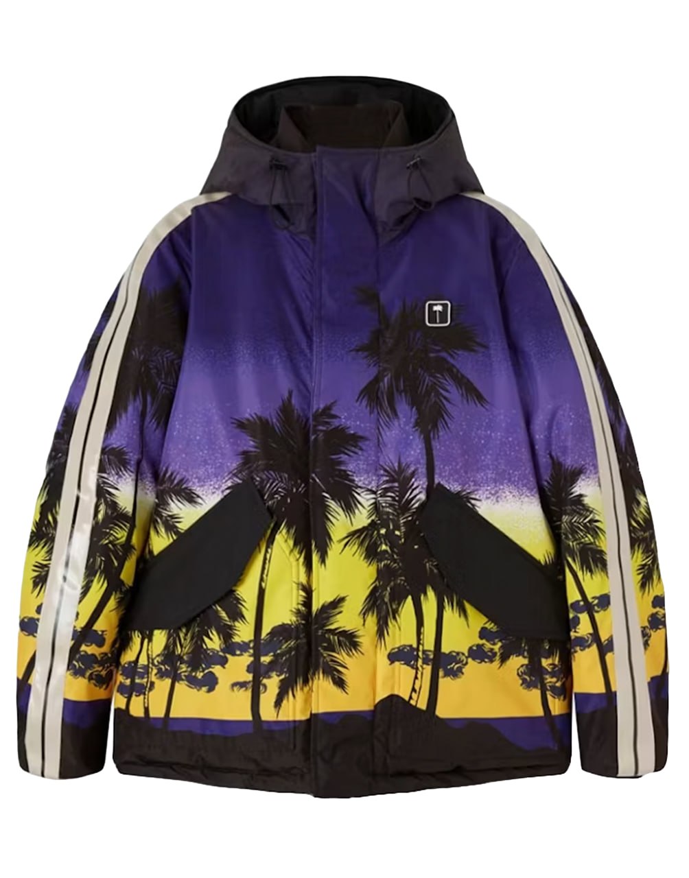 PALM ANGELS SUNSET TRACK SKI JKT PURPLE BLACK PALM ANGELS