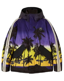 PALM ANGELS SUNSET TRACK SKI JKT PURPLE BLACK PALM ANGELS