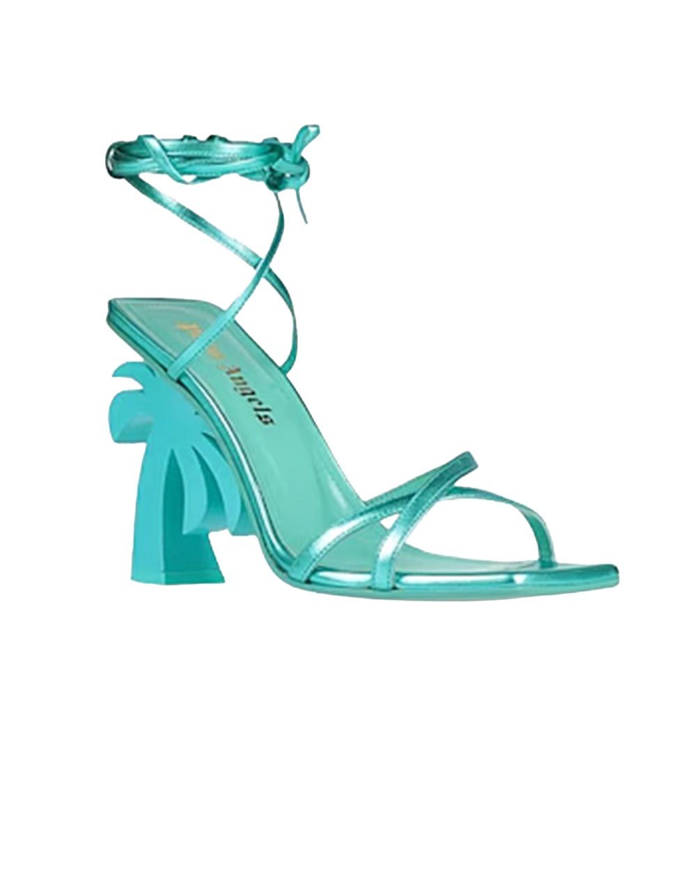 PALM BEACH LACE-UP SANDAL TURQUOISE MO C PALM ANGELS