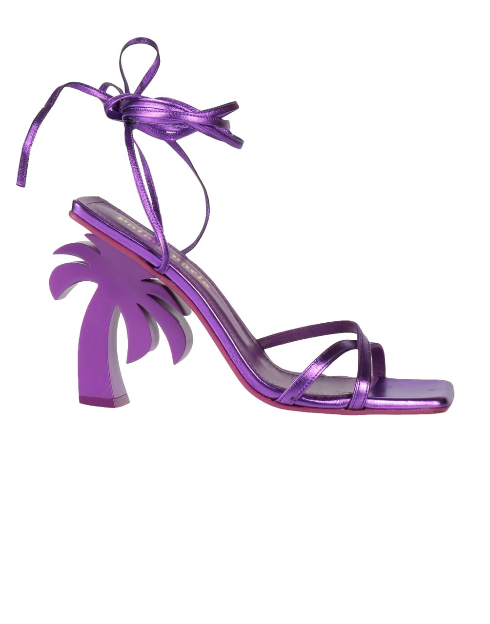 PALM BEACH LACE-UP SANDAL FUCHSIA MO C PALM ANGELS