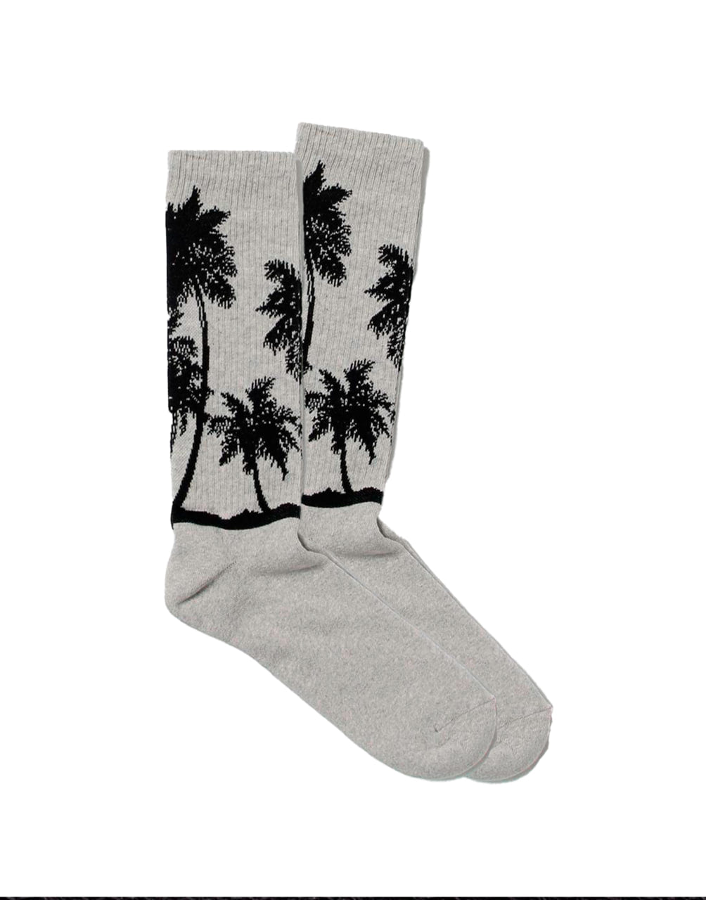 PALM SHADOW SOCKS GREY BLACK