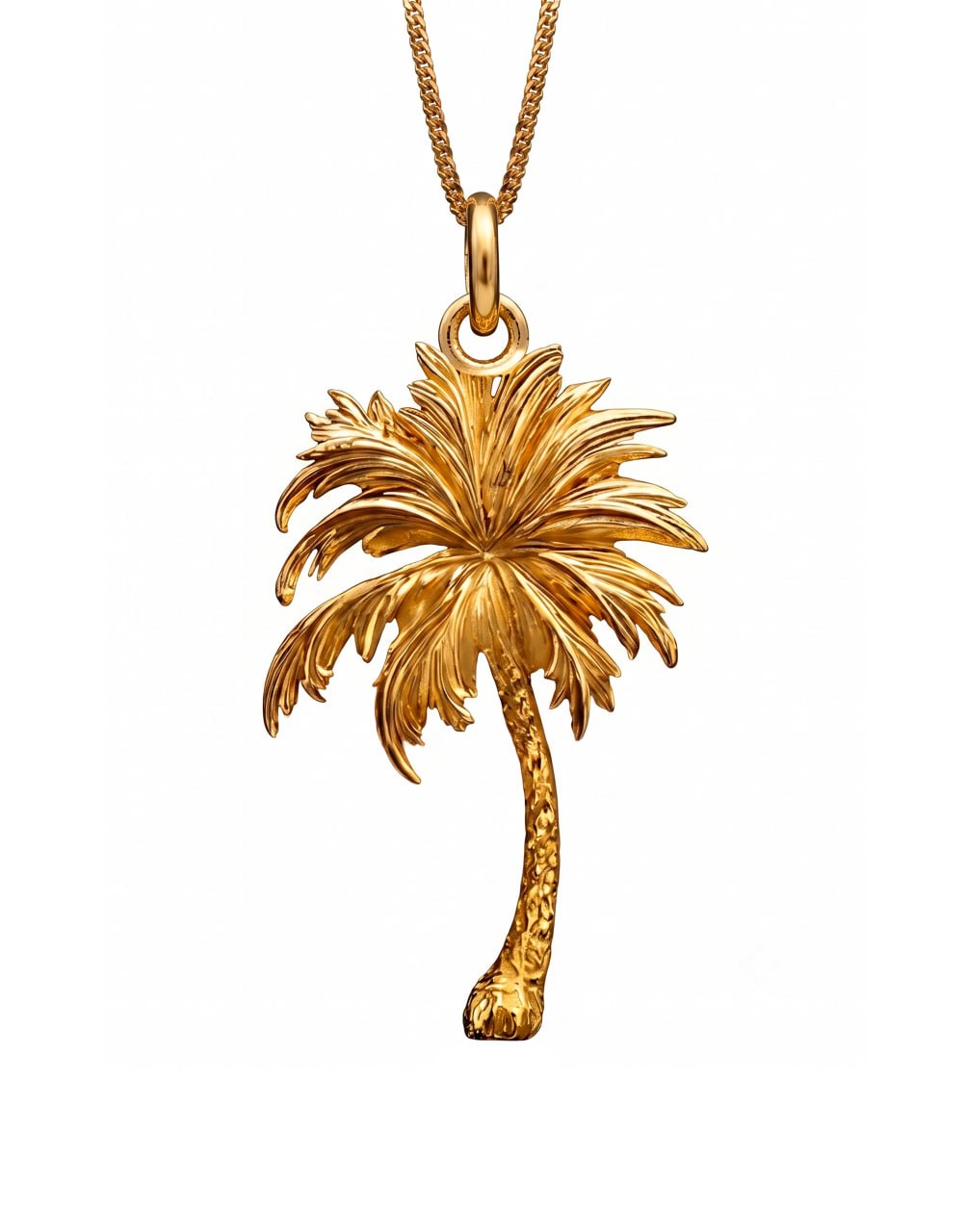 PALM MEDAL NECKLACE GOLD GOLD PALM ANGELS