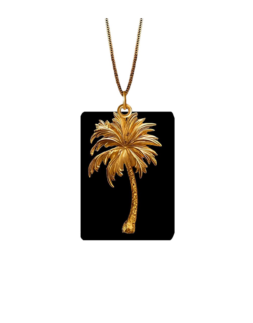PALM MEDAL NECKLACE GOLD GOLD PALM ANGELS