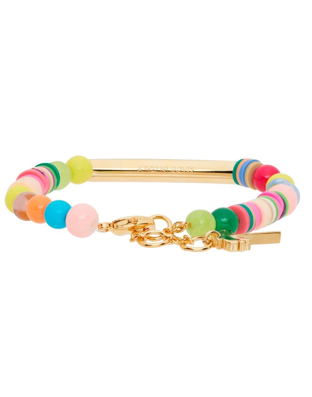 LOGO RAINBOW BRACELET MULTICOLOR GOLD PALM ANGELS